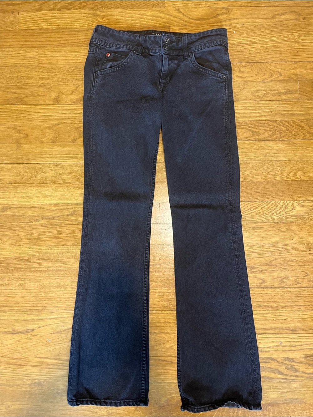 👖Hudson Jeans Black Flare Wide-Leg 👖